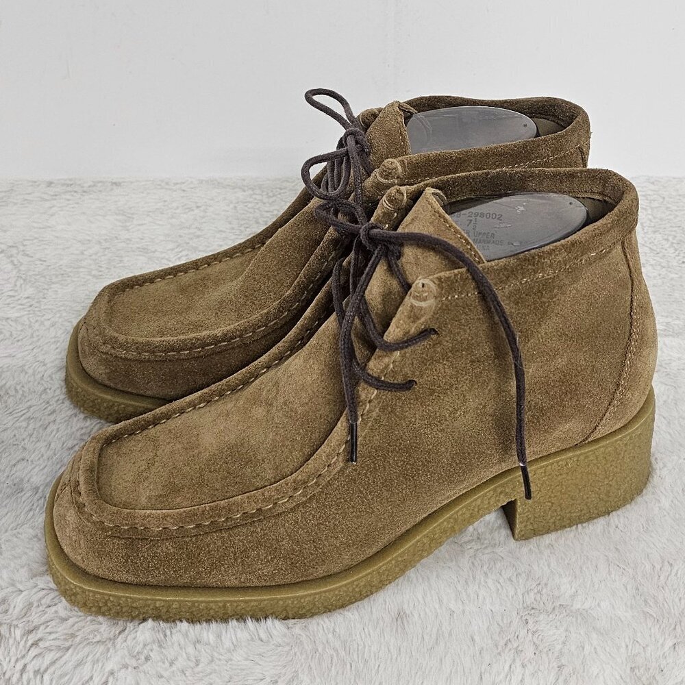 Fashion Bug Chukka Bootie Brown Suede Retro 7.5
